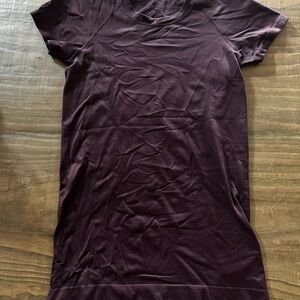 lululemon athletica Dark Purple Short Sleeve Tee
